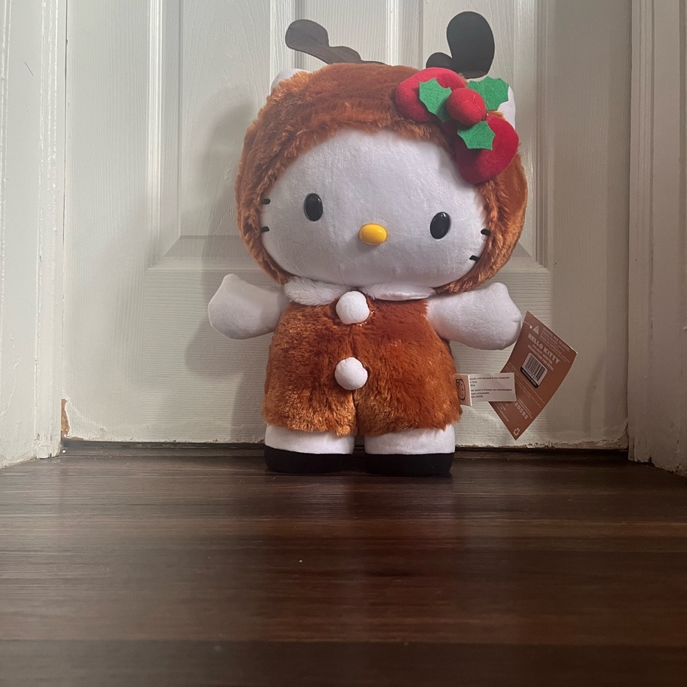 Hello Kitty Reindeer Plush Greeter